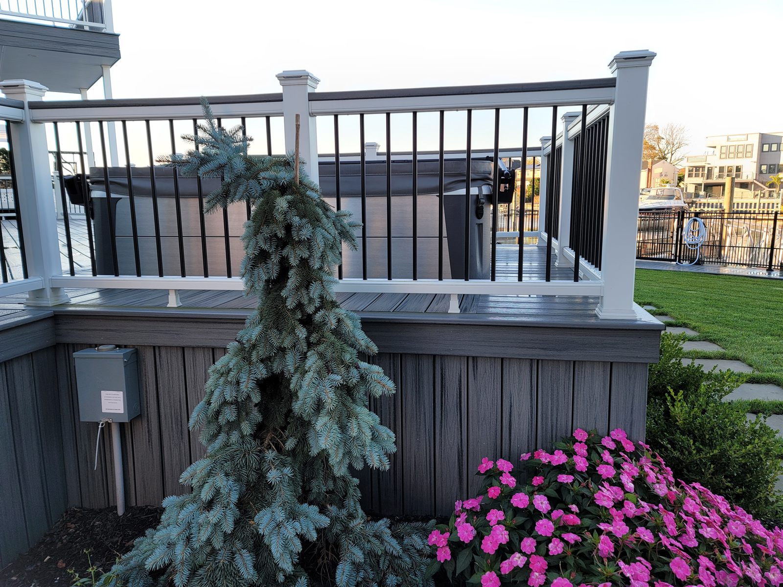 Custom deck built by Level Line in Bellmore, NY, view 3