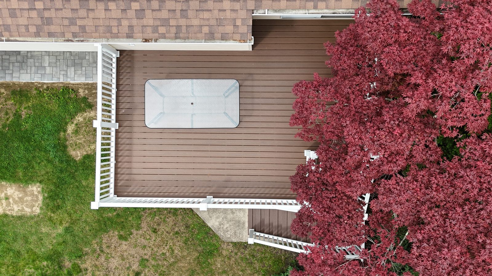 Custom deck built by Level Line in East Islip, NY, view 1