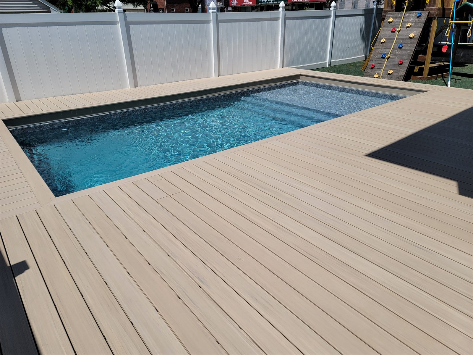 Custom deck built by Level Line in North Bellmore, NY, view 1