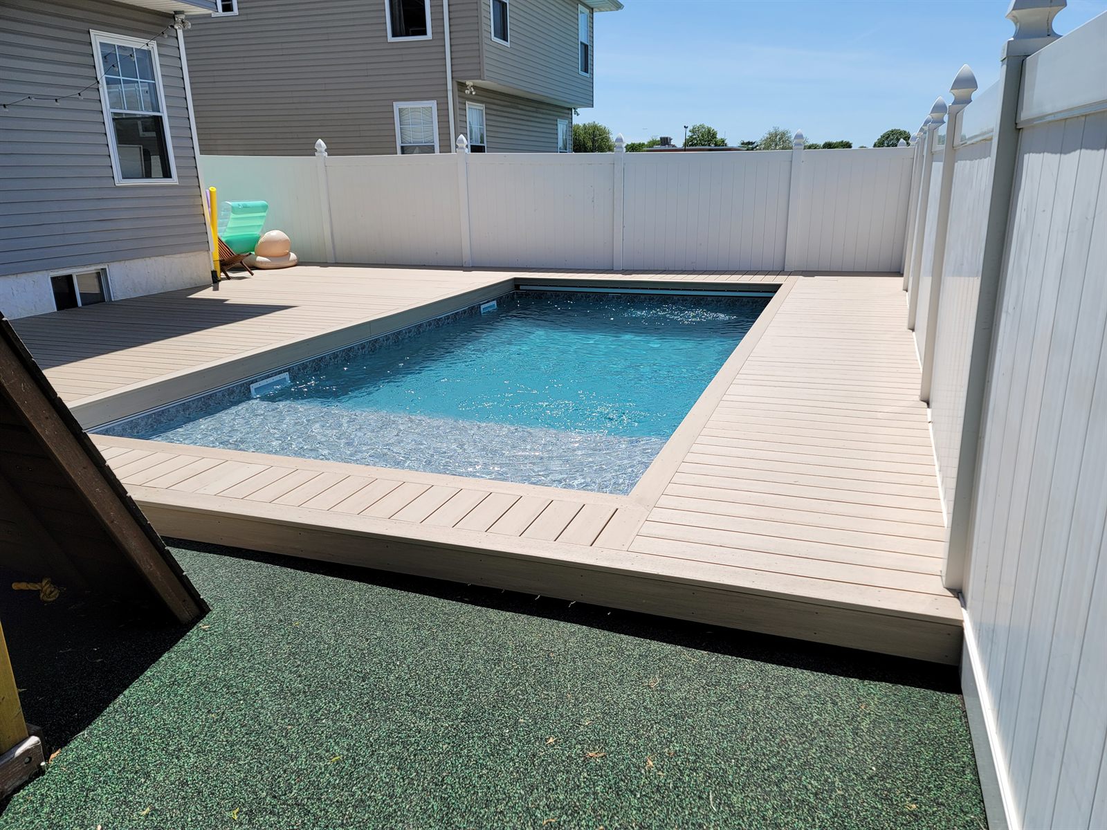 Custom deck built by Level Line in North Bellmore, NY, view 2