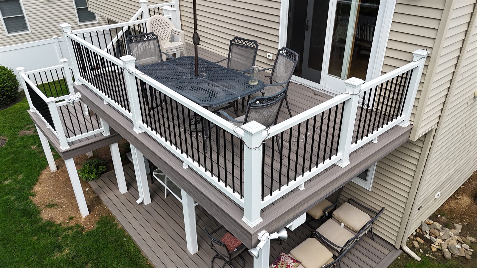 Custom deck built by Level Line in Wantagh, NY, view 3