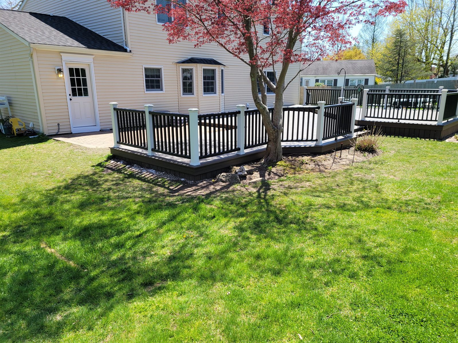 Custom deck built by Level Line in Wheatley Heights, NY, view 2